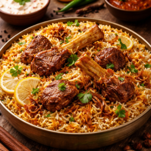 Mutton Biriyani (With Bone)