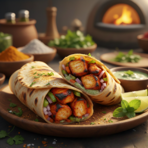 Chicken Chatpata Tikka Roll