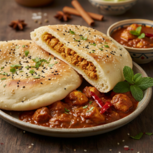 Chicken Naan (With Gravy)