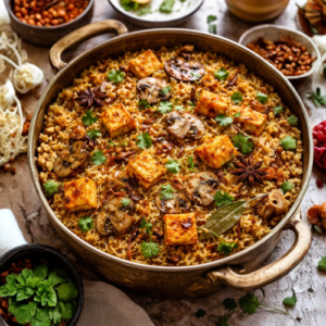 Paneer Mushroom Biriyani
