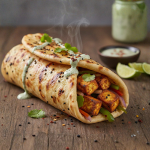 Paneer Roll in Butter Naan